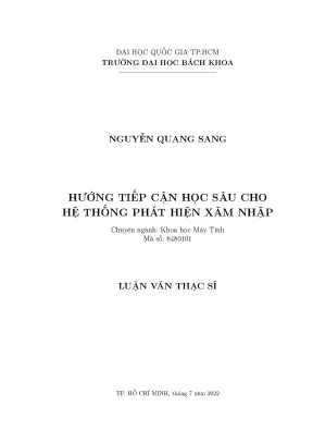 Giải pháp học sâu cho phát hiện xâm nhập hiệu quả
