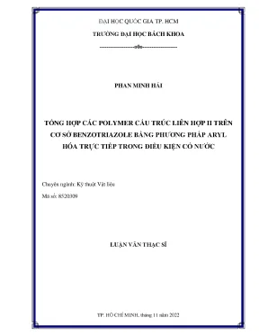 Polymer cấu trúc liên hợp từ benzotriazole qua phương