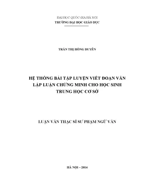 Bài Tập Viết Đoạn Văn Lập Luận Chứng Minh Cho Học Sinh