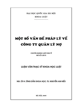 Vấn đề pháp lý trong quản lý nợ tại Việt Nam
