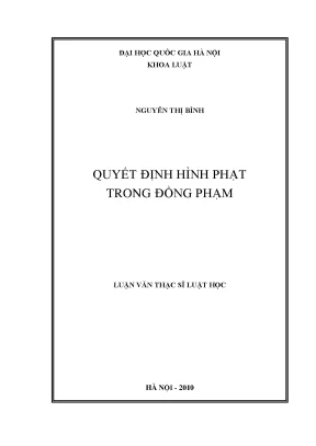 Quyết Định Hình Phạt Trong Đồng Phạm: Nghiên Cứu và Phân