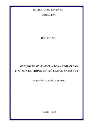 Nghiên cứu áp dụng pháp luật trong xét xử án ma túy tại