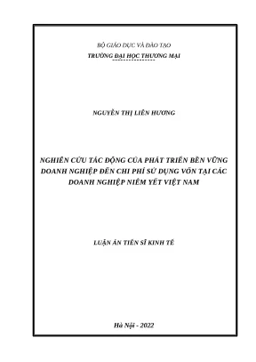 Tác động của phát triển bền vững doanh nghiệp đến chi