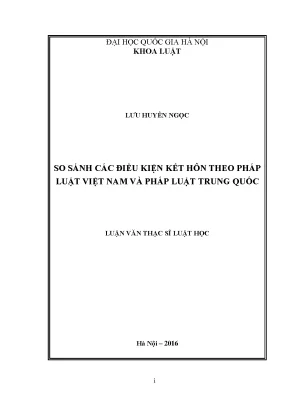 So Sánh Điều Kiện Kết Hôn Giữa Pháp Luật Việt Nam và