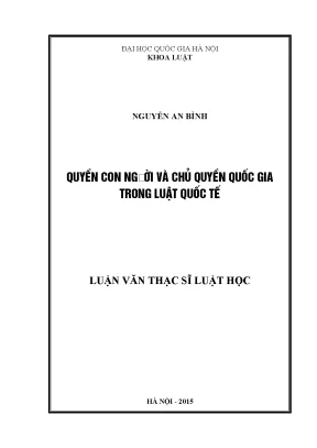 Quyền Con Người và Chủ Quyền Quốc Gia trong Luật Quốc Tế