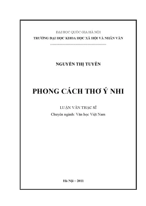 Phong Cách Thơ Ý Nhi: Nghiên Cứu và Phân Tích