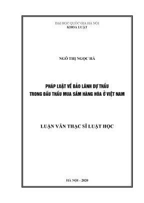 Bảo lãnh dự thầu trong đấu thầu mua sắm hàng hóa tại