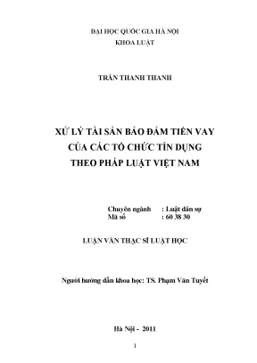 Xử Lý Tài Sản Bảo Đảm Tiền Vay Trong Tín Dụng Việt Nam