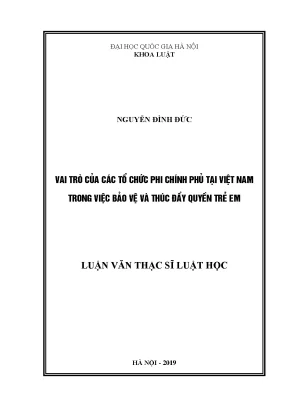 Vai trò của tổ chức phi chính phủ trong bảo vệ quyền trẻ