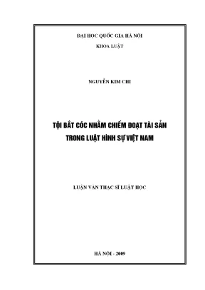 Tội bắt cóc nhằm chiếm đoạt tài sản trong luật hình sự