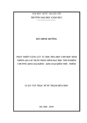 Phát Triển Năng Lực Tự Học Hóa Học Qua Phần Mềm Dạy Thí