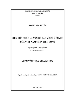 Bảo Vệ Chủ Quyền Việt Nam Trên Biển Đông Qua Vai Trò Của