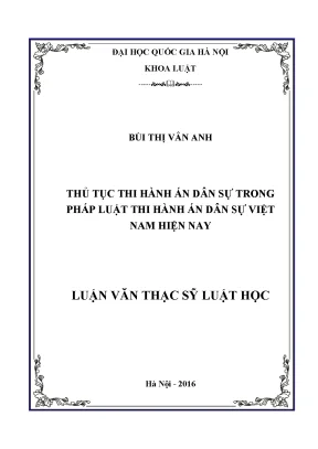 Thủ Tục Thi Hành Án Dân Sự Tại Việt Nam: Thực Trạng và