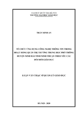 Ứng Dụng Công Nghệ Thông Tin Trong Quản Trị Trường Trung
