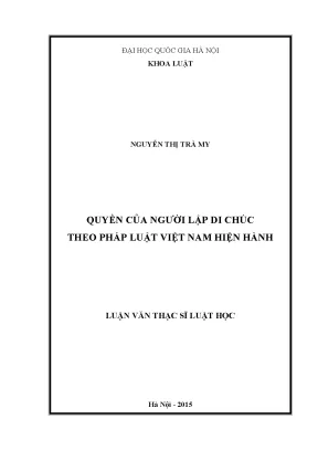 Quyền Lập Di Chúc Theo Pháp Luật Việt Nam: Những Điều