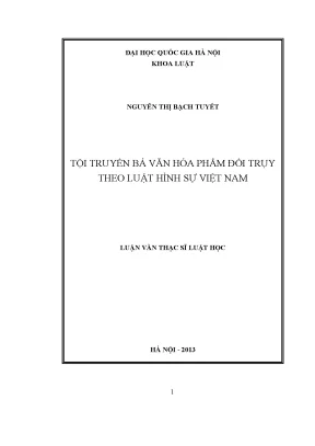 Tội Truyền Bá Văn Hóa Phẩm Đồi Trụy Theo Luật Hình Sự