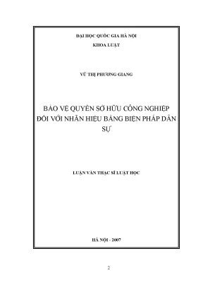 Bảo vệ quyền sở hữu công nghiệp đối với nhãn hiệu bằng