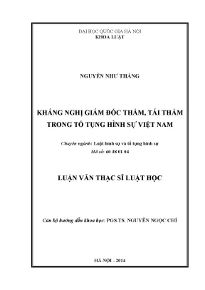 Kháng Nghị Giám Đốc Thẩm và Tái Thẩm trong Tố Tụng Hình