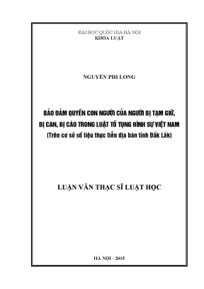 Bảo Đảm Quyền Con Người Trong Tố Tụng Hình Sự Việt Nam: