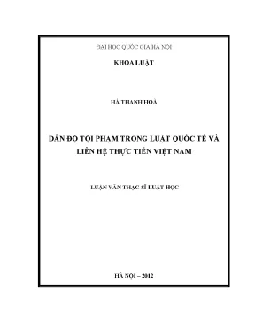 Dẫn độ tội phạm trong luật quốc tế và thực tiễn tại Việt Nam