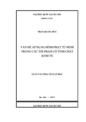 Áp Dụng Hình Phạt Tử Hình Trong Tội Phạm Kinh Tế: Thực