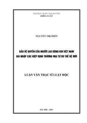 Bảo vệ quyền lao động tại Việt Nam trong bối cảnh hội