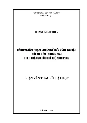 Nghiên cứu về xâm phạm quyền sở hữu công nghiệp đối với