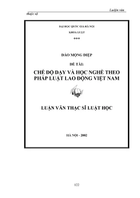Chế Độ Dạy và Học Nghề Theo Pháp Luật Lao Động Việt Nam