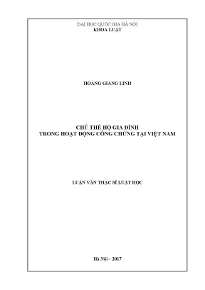Chủ thể hộ gia đình trong hoạt động công chứng tại Việt Nam
