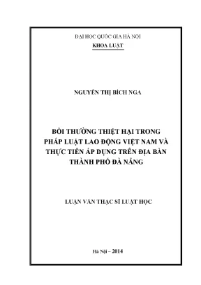 Bồi Thường Thiệt Hại Trong Pháp Luật Lao Động Việt Nam:
