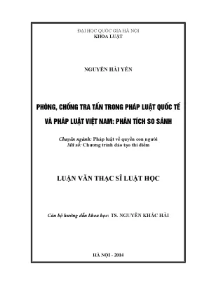 Phòng Chống Tra Tấn: Pháp Luật Quốc Tế và Việt Nam