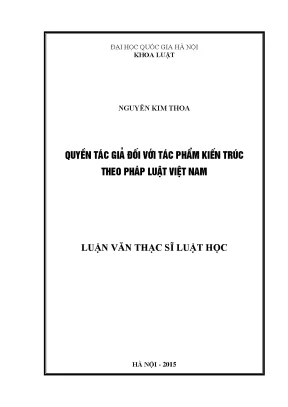 Quyền tác giả đối với tác phẩm kiến trúc theo pháp luật