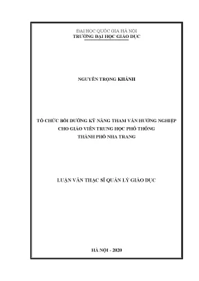 Bồi Dưỡng Kỹ Năng Tham Vấn Hướng Nghiệp Cho Giáo Viên