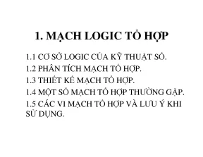 Tìm Hiểu Về Mạch Logic Tổng Hợp