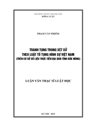 Nâng cao hiệu quả tranh tụng trong xét xử hình sự tại