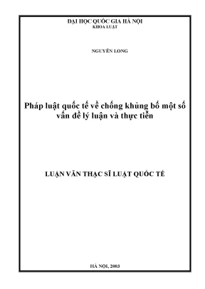 Pháp Luật Quốc Tế Về Chống Khủng Bố: Lý Luận và Thực Tiễn