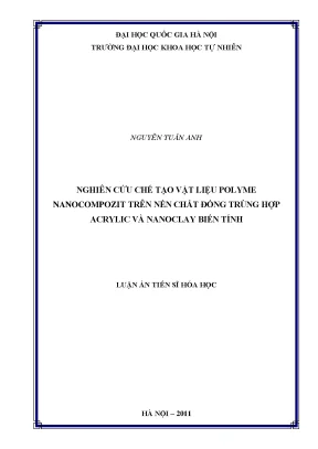 Nghiên cứu chế tạo vật liệu polyme nanocompozit từ đồng
