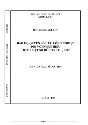 Bảo Hộ Quyền Sở Hữu Công Nghiệp Đối Với Nhãn Hiệu Theo