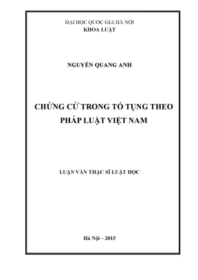 Chứng Cứ Trong Tố Tụng Dân Sự Việt Nam: Nghiên Cứu Luận