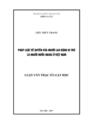 Quyền của người lao động di trú tại Việt Nam: Nghiên cứu