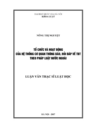 Tổ Chức và Hoạt Động Cơ Quan Thông Báo Hỏi Đáp Về Hàng