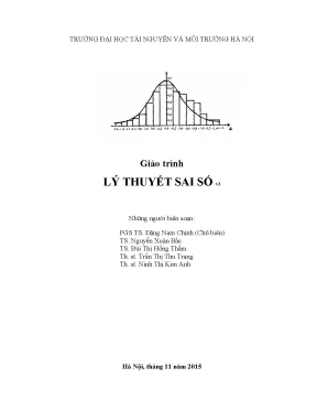 Giáo Trình Lý Thuyết Sai Số: Cơ Sở và Ứng Dụng
