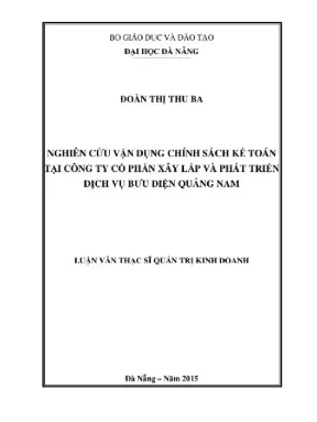 Nâng cao hiệu quả chính sách kế toán