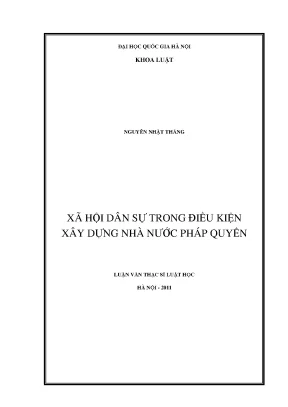 Xã hội dân sự và xây dựng nhà nước pháp quyền tại Việt Nam
