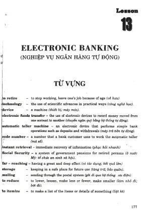 Khám Phá Tiếng Anh Trong Ngân Hàng: Phần 2