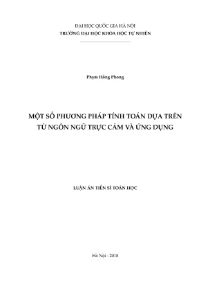 Phương Pháp Tính Toán Dựa Trên Từ Ngôn Ngữ Trực Cảm và 