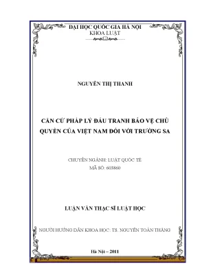 Căn Cứ Pháp Lý Bảo Vệ Chủ Quyền Việt Nam Tại Trường Sa