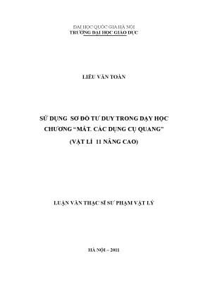 Sử Dụng Sơ Đồ Tư Duy Trong Dạy Học Vật Lý 11: Chương Mắt