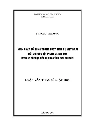 Hình Phạt Bổ Sung Trong Luật Hình Sự Việt Nam Đối Với
