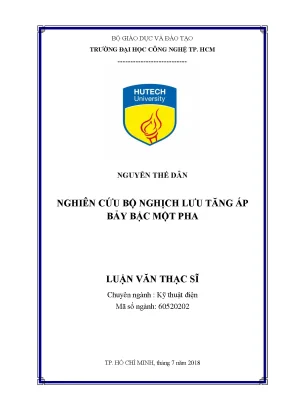 Nghiên cứu bộ nghịch lưu tăng áp bảy bậc một pha trong